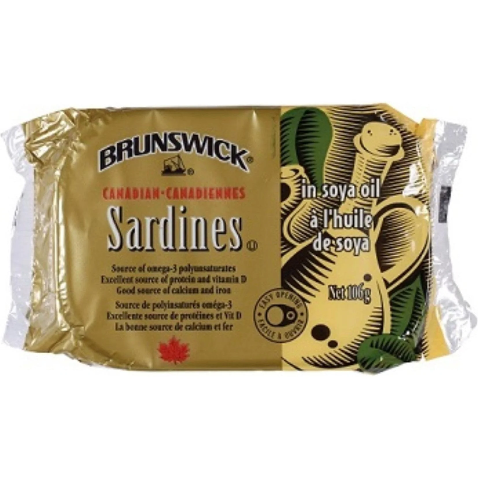 Brunswick - Sardines - in Oil — Each (106 G)