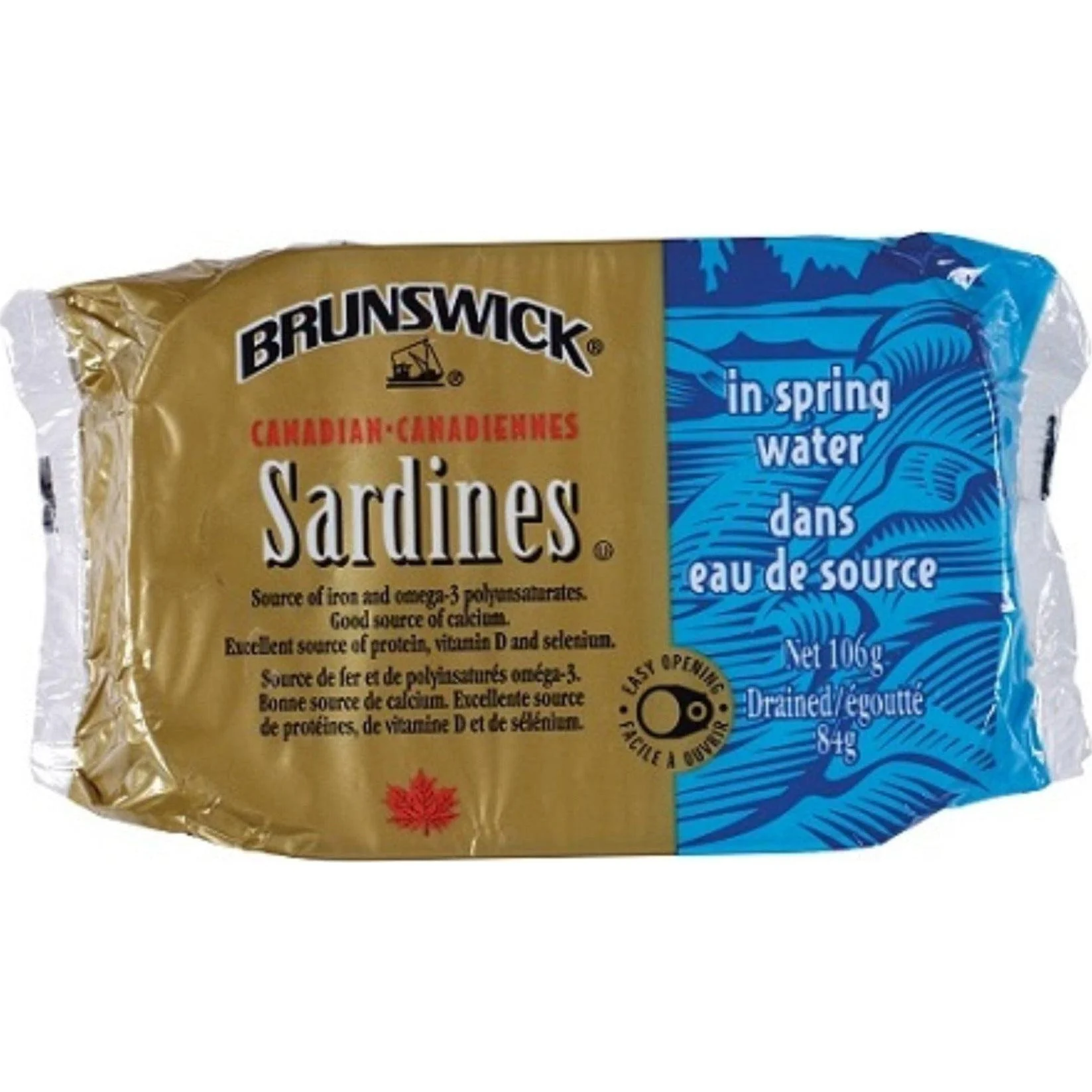 Brunswick - Sardines - in Water — Case (18 x 106 G)