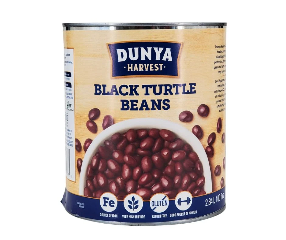 Dunya Harvest - Black Turtle Beans — Case (6 x 100 OZ)