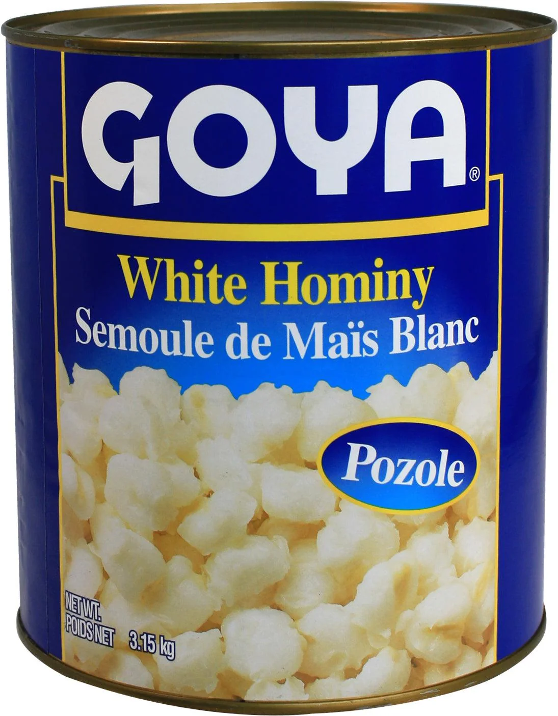 Goya - White Hominy Corn — Case (6 x 108 OZ)