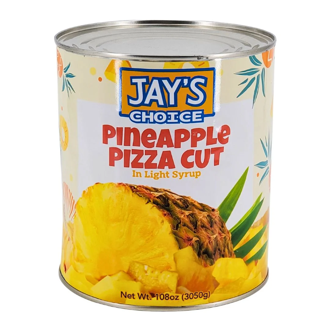 Jay's Choice - Pineapple Pizza Cut In Light Syrup — Case (6 x 108 OZ)