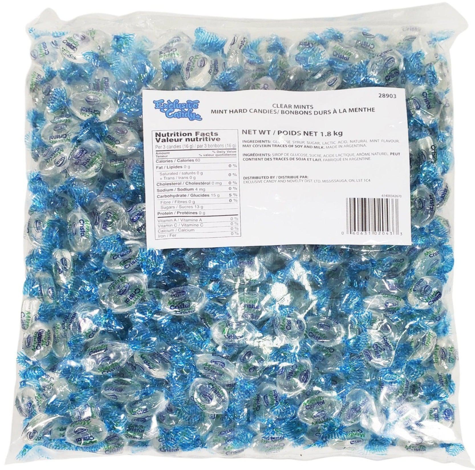 Exclusive Brands - Bag Candy Clear Mints - EXC02043 — Each (1.8 KG)