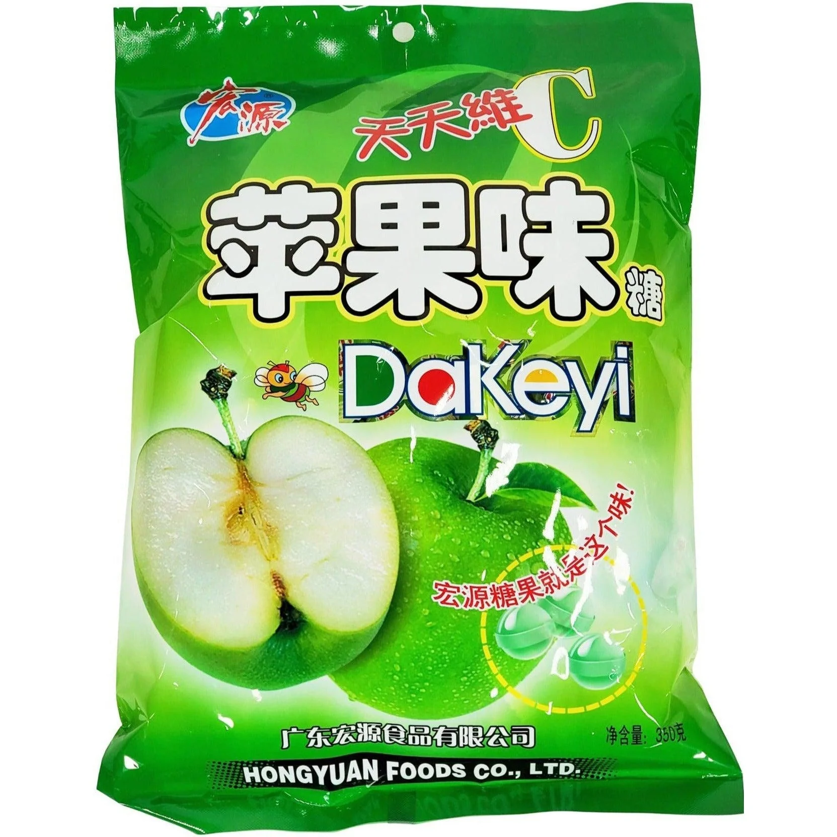 Hongyuan - Candy - Apple Fruit — Case (30 x 350 G)