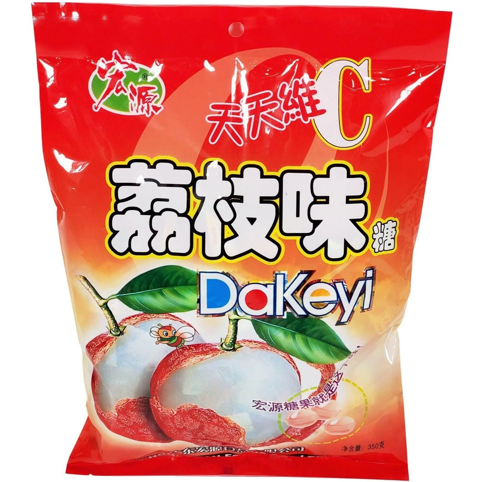 Hongyuan - Lychee Fruit Candy — Case (30 x 350 G)