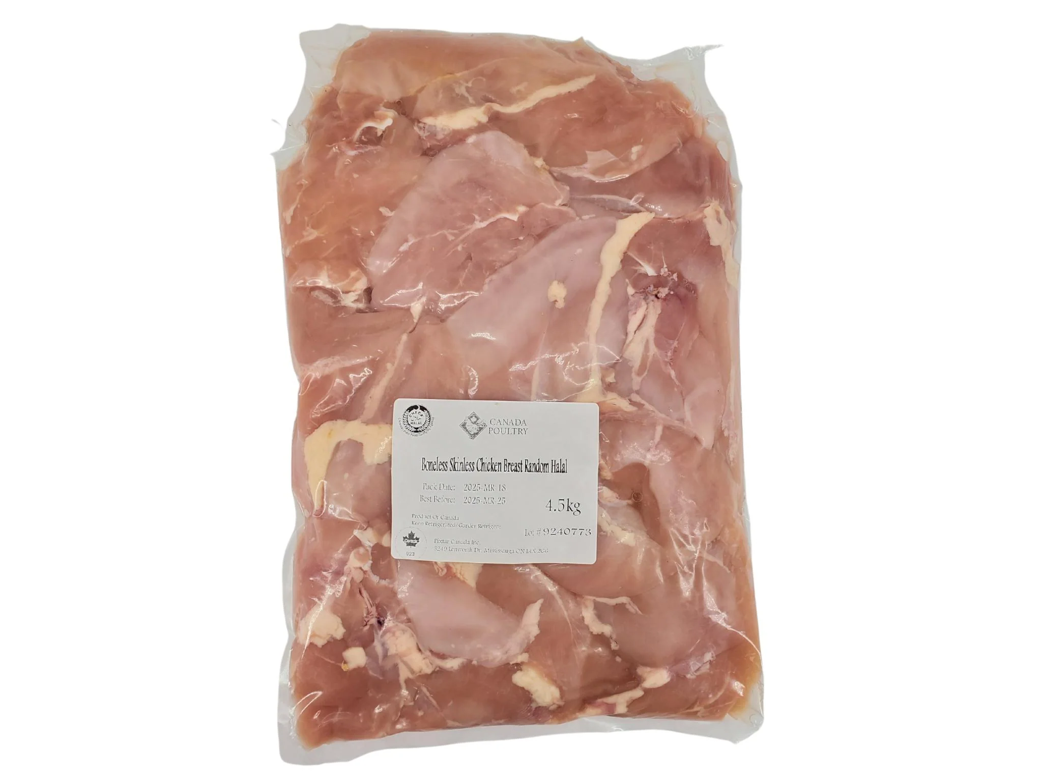 Fresh - CP Premium - Air Chilled - Chicken Breasts - Trimmed - Halal — Each (10 LB)