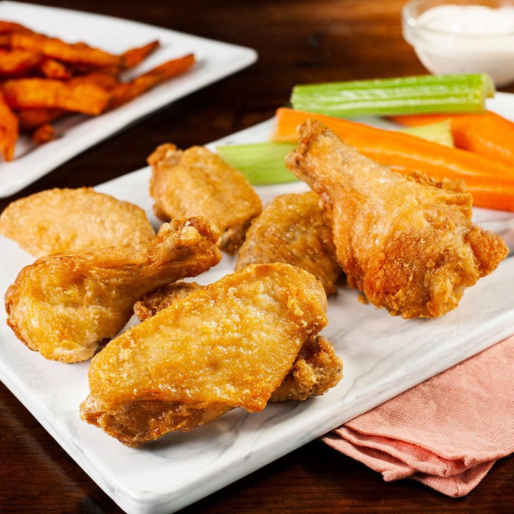 Nikolaos - Fully Cooked Plain Chicken Wings 8-10 ct - Halal — Each (8 KG)