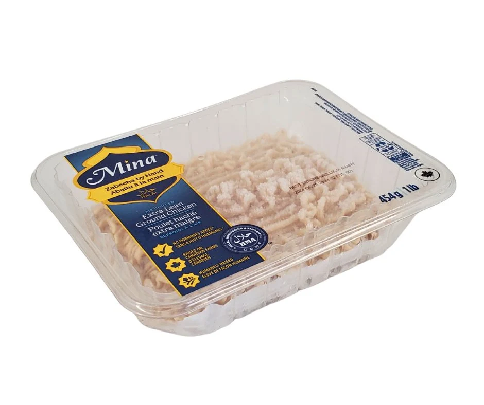 Mina Frozen - Extra Lean Ground Chicken - Halal — Case (12 x 1 LB)