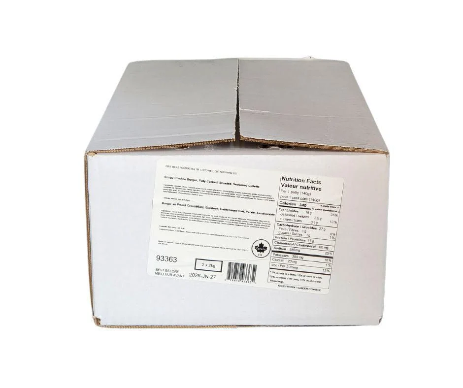 Golden Maple - Crispy Chicken Burgers - Frozen — Each (2 KG)