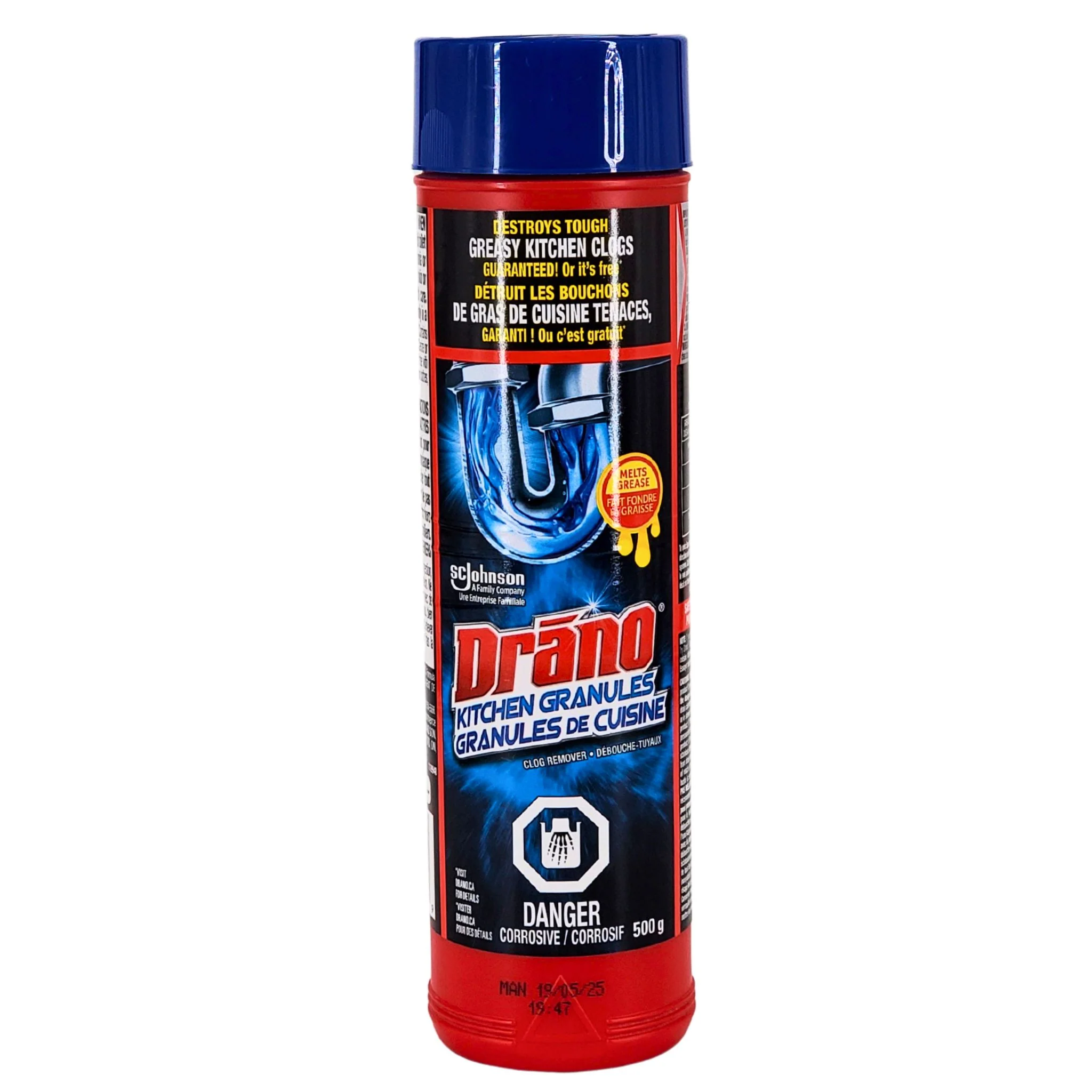 Drano - Drain Cleaner - Professional Strength Crystals — Each (500 G)