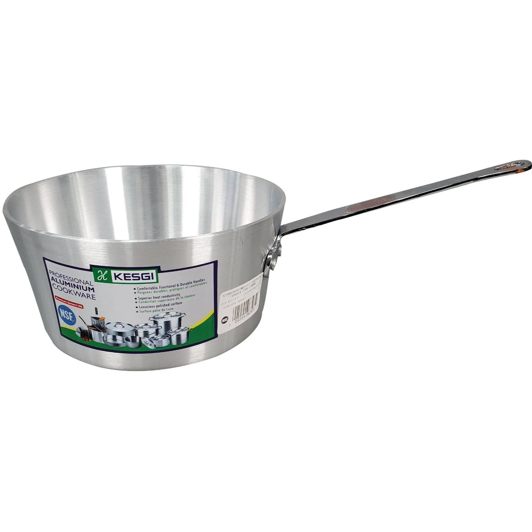 Tapered Sauce Pan 3.3L - 3mm - 8.5"x4.5"