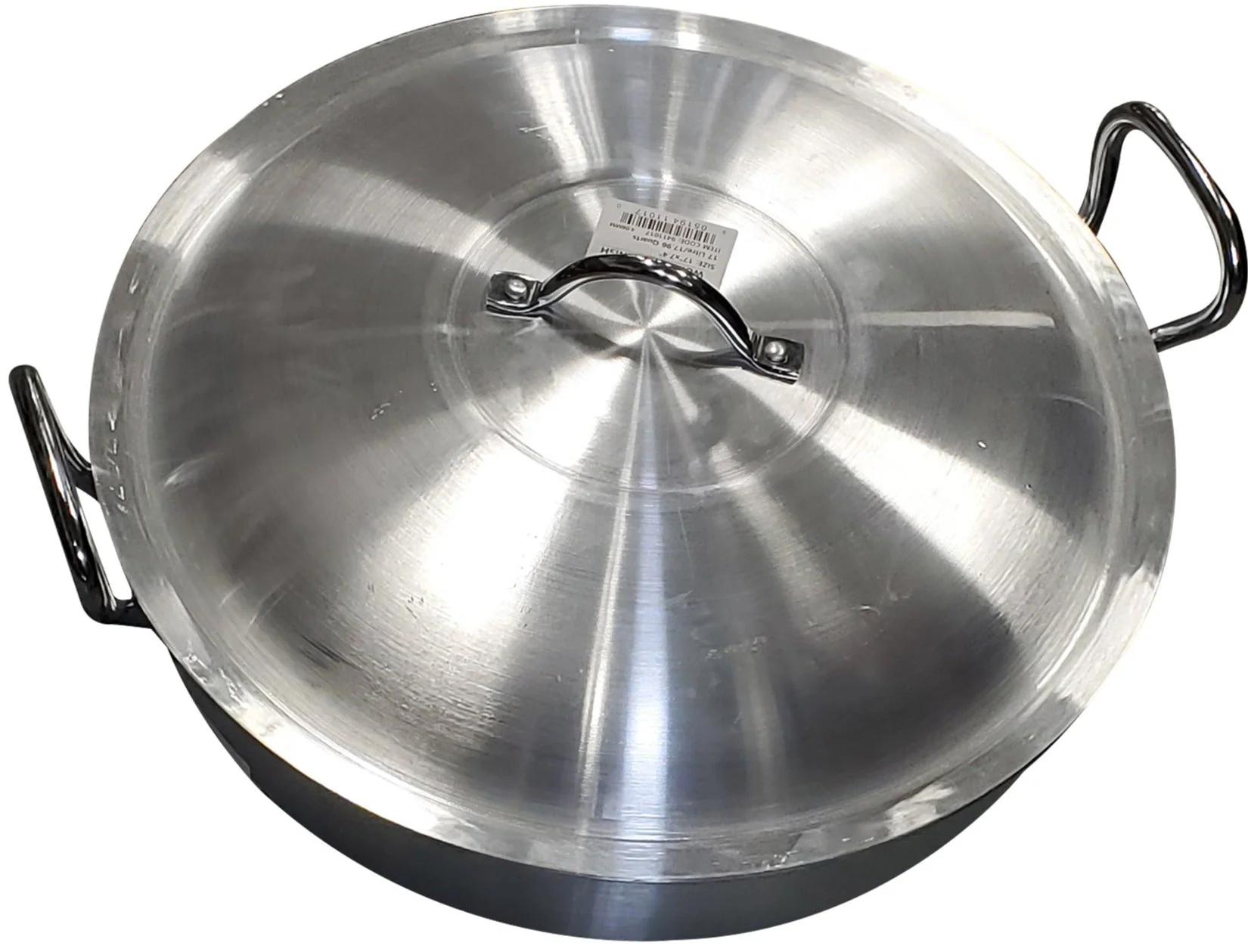 17"x7.4" - Wok - Aluminum w/Lid