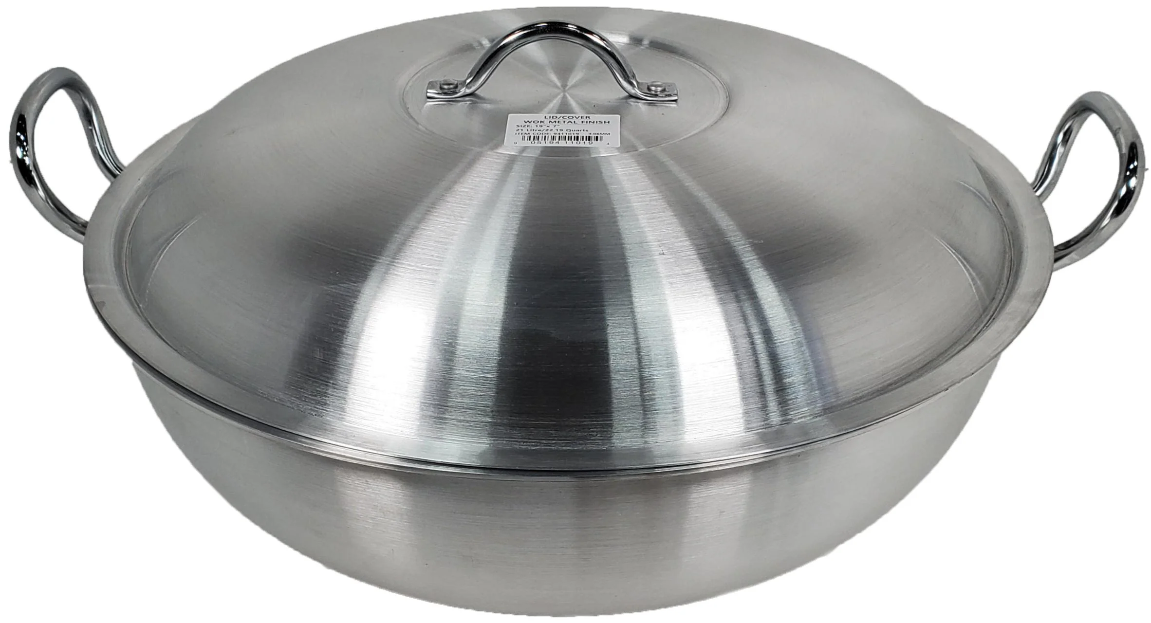 24"x12" - Wok - Aluminum w/Lid