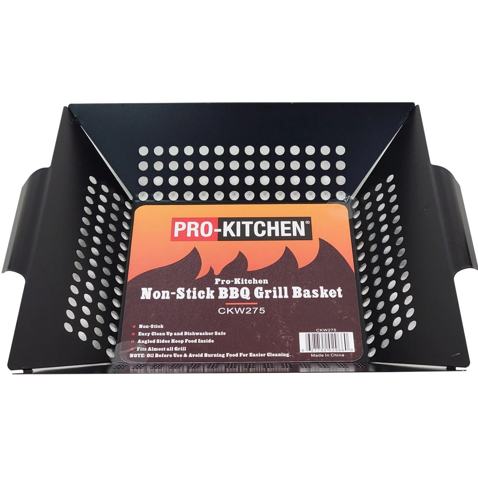 Pro-Kitchen - Non-Stick BBQ Grill Basket 13.5x12" — Pack (1 CT)