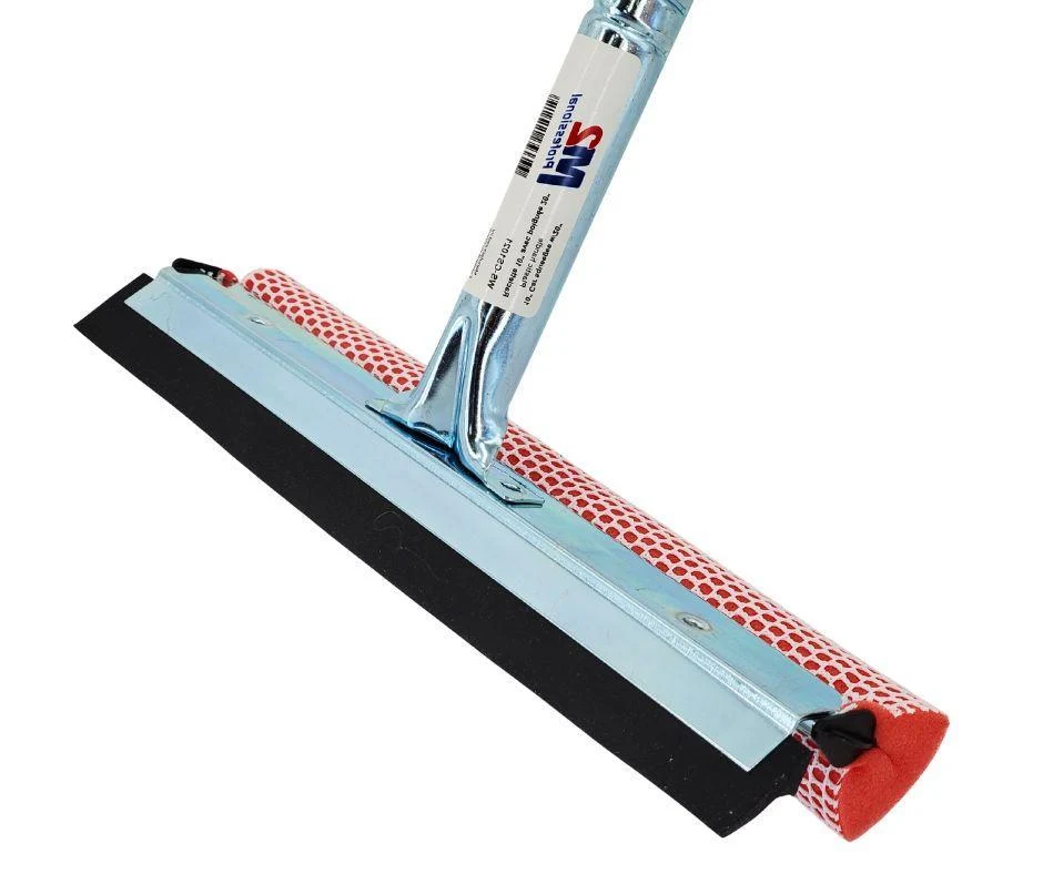 M2 - 10" Car Squeegee - w/20" Wooden Handle - WS-CS1021