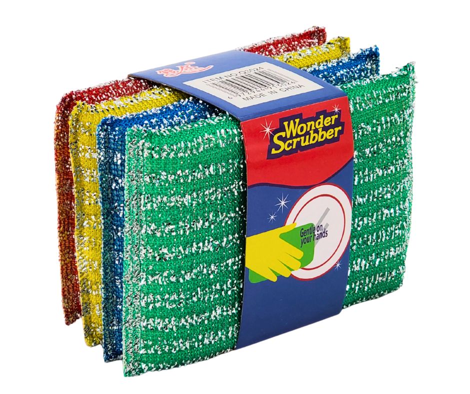 Yiwu - Cleaning King Wonder Scrub Multi Colour — Case (200 x 4 CT)