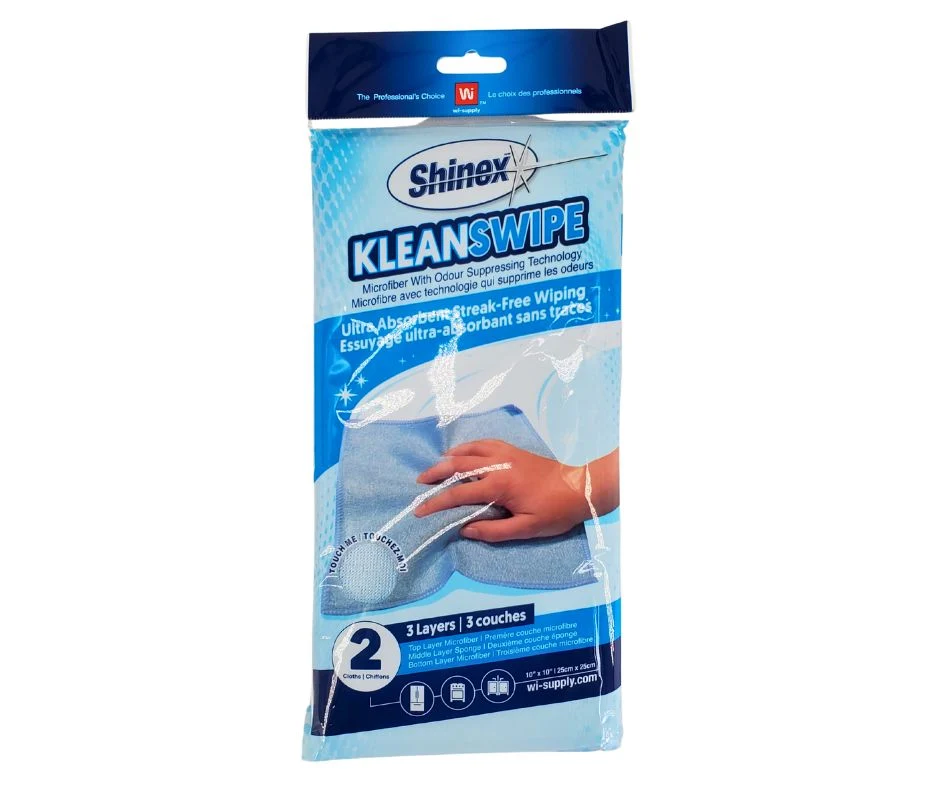 Shinex - Klenswipe Microfiber with Odour Wipes — Each (2 CT)