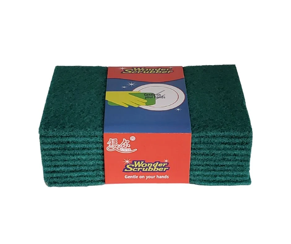 6x9" Scouring Pad - Green - Strong - SP0610 — Case (10 CT)