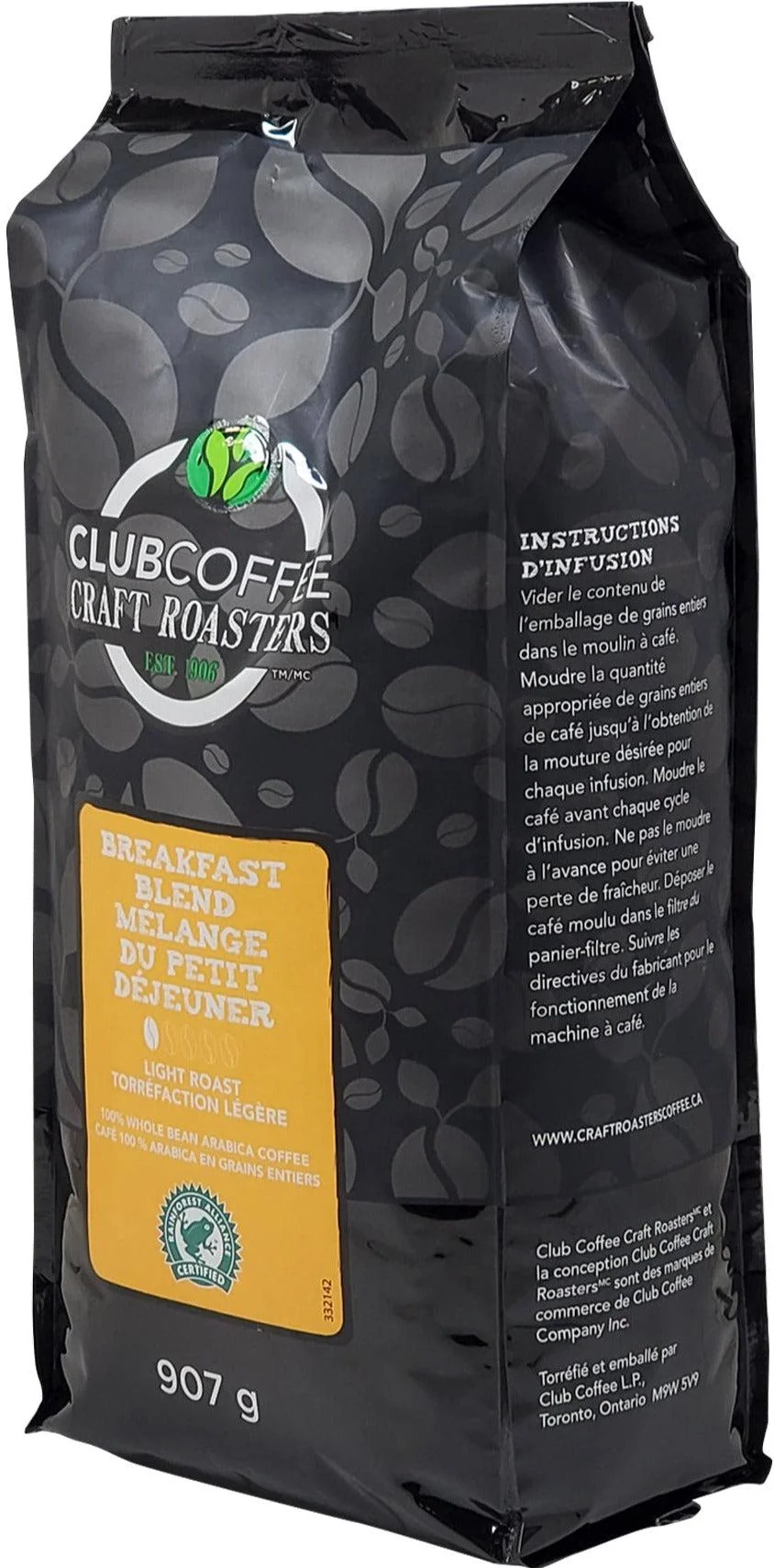 Club Coffee Craft Roasters Breakfast Blend Whole Bean — Each (2 LB)