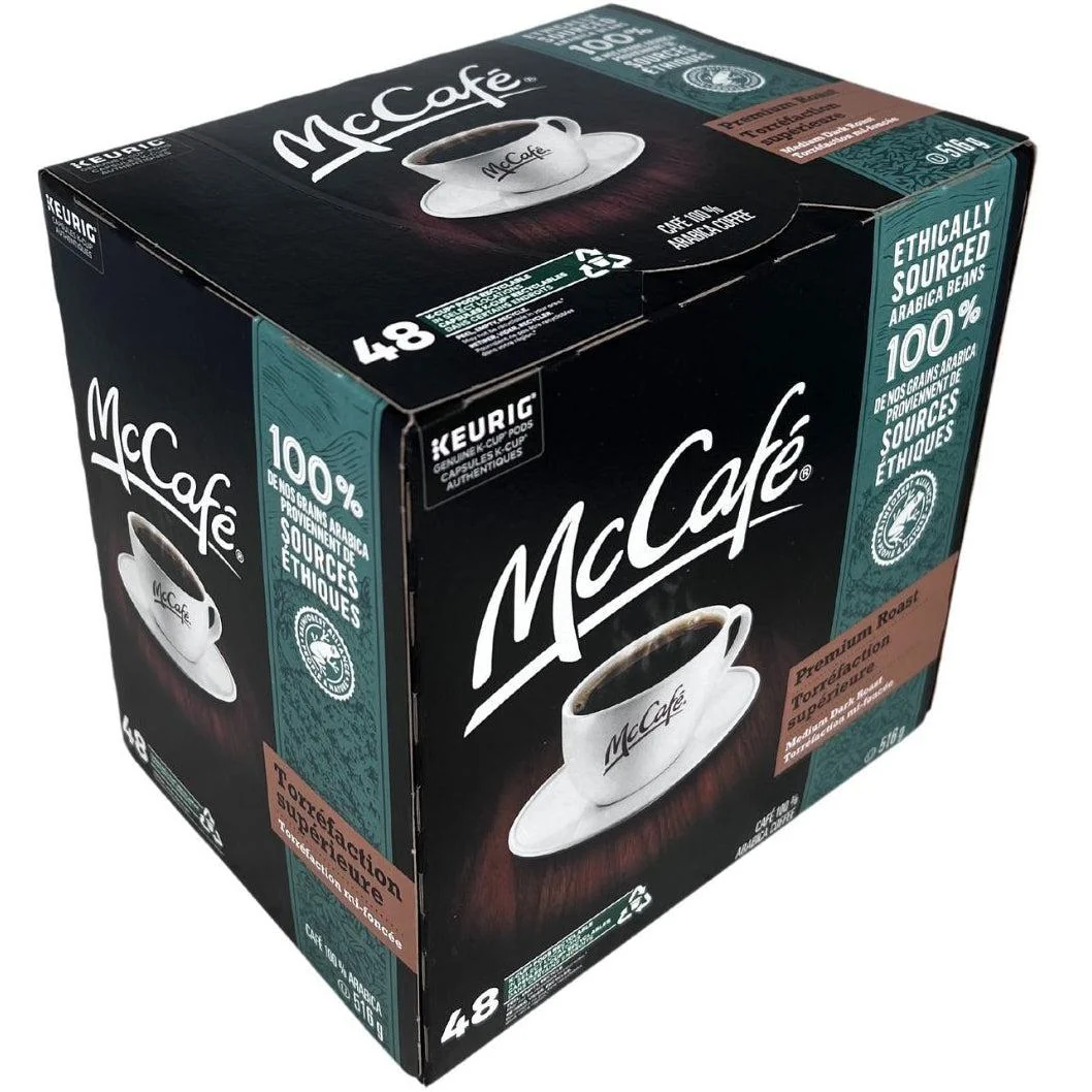 McCafé Premium Medium Dark Roast K-Cup Coffee Pods — Case (4 x 48 CT)