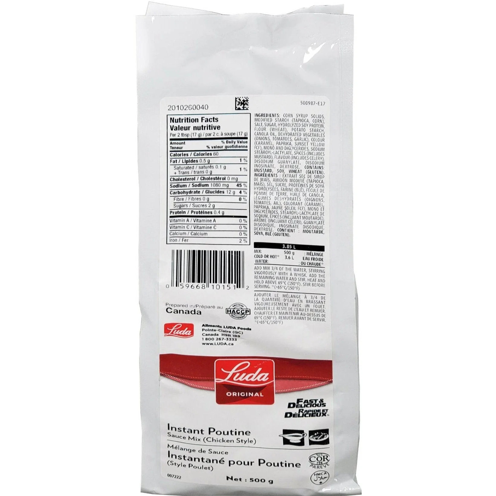 Luda - Instant Poutine Sauce Mix — Case (8 x 500 G)