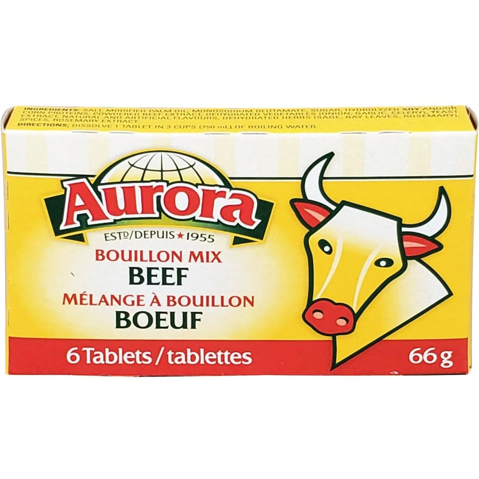 Aurora - Bouillon Cubes - Beef — Case (24 x 66 G)