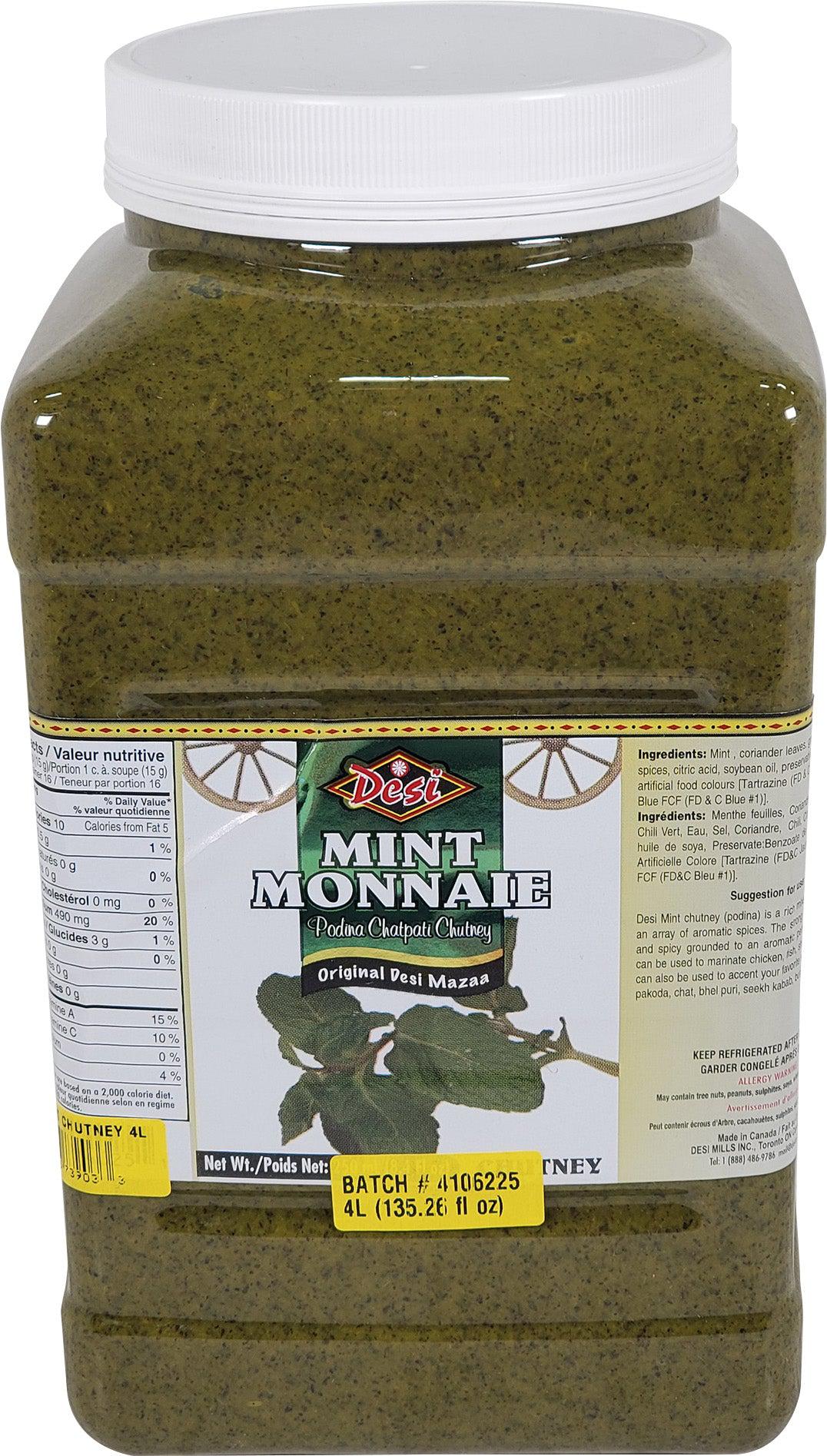 Desi - Mint Chutney — Case (4 x 4 L)
