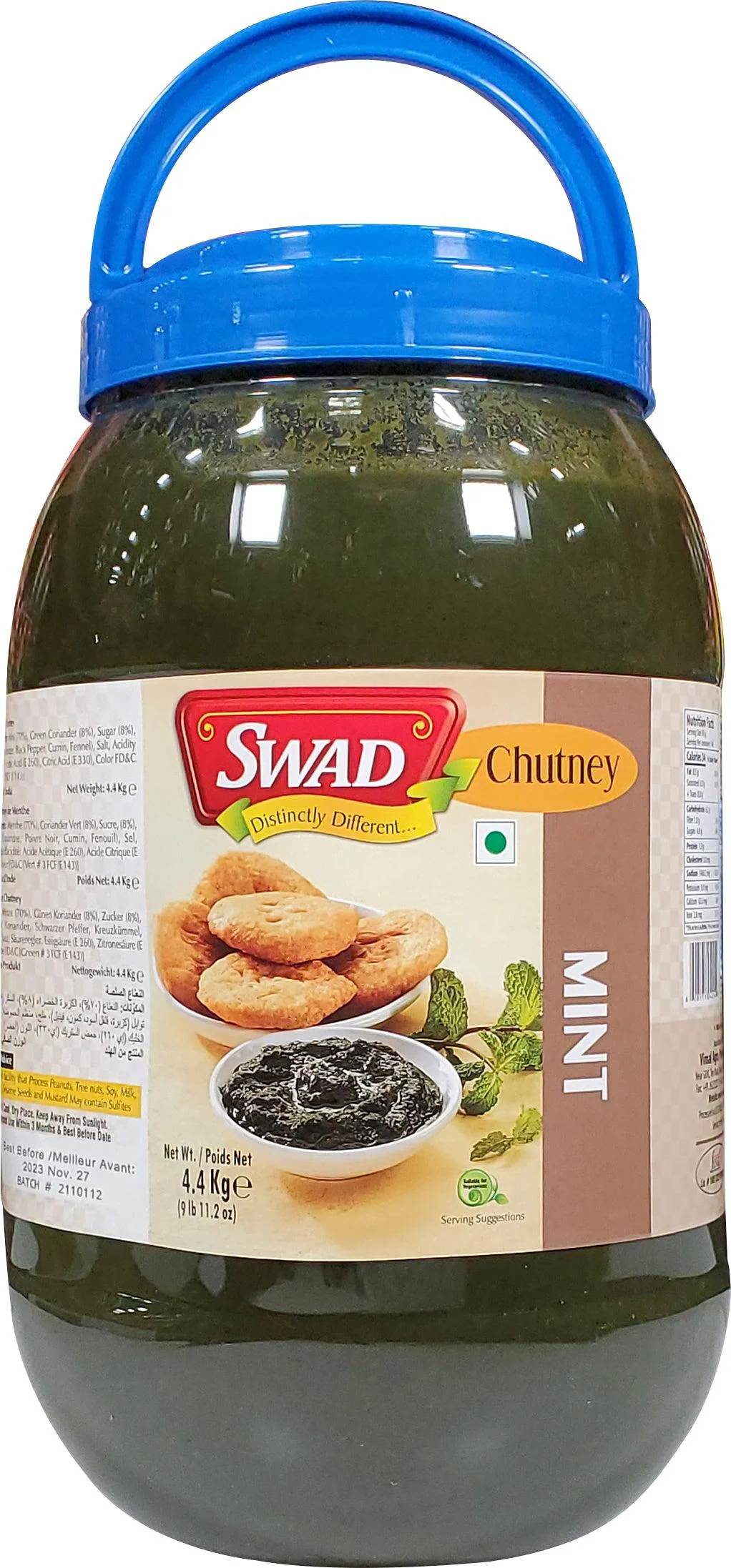 Swad - Mint Chutney — Case (4 x 4.4 KG)