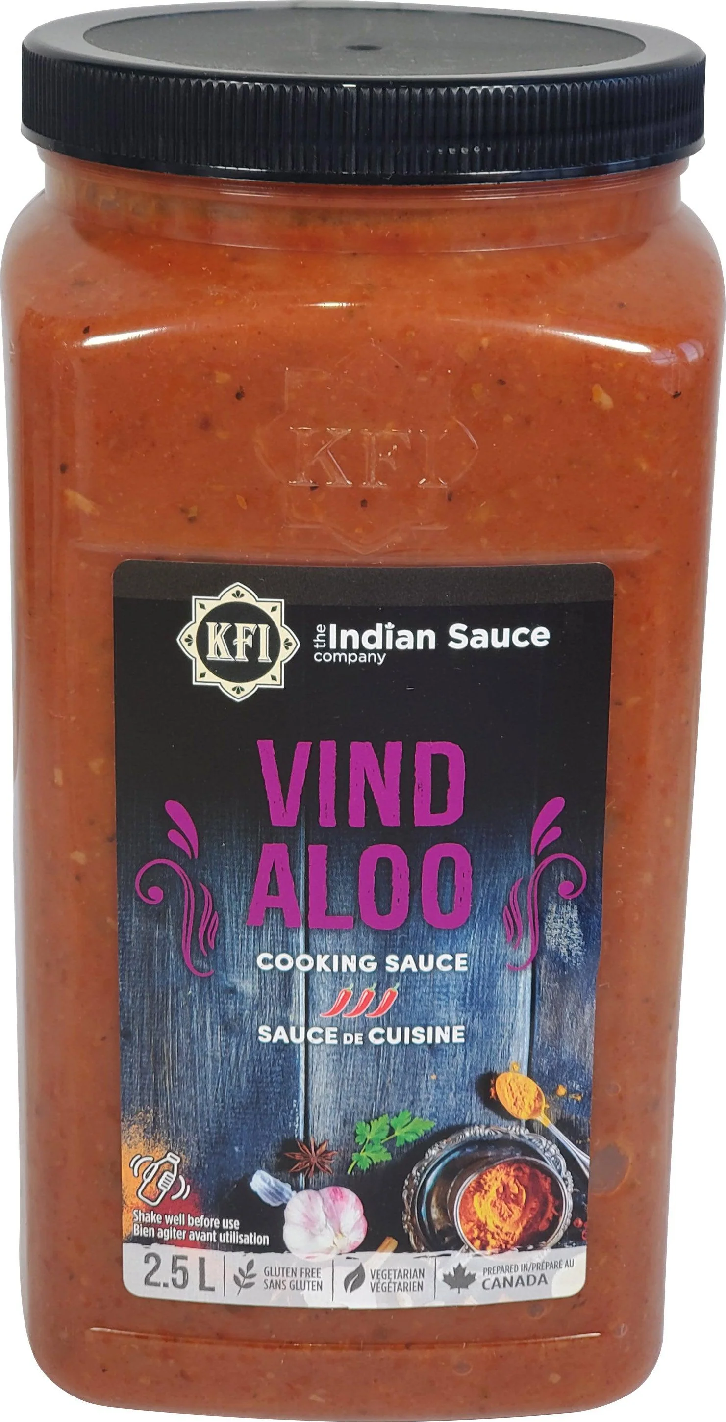 KFI - Vindaloo Sauce — Case (2 x 2.5 L)