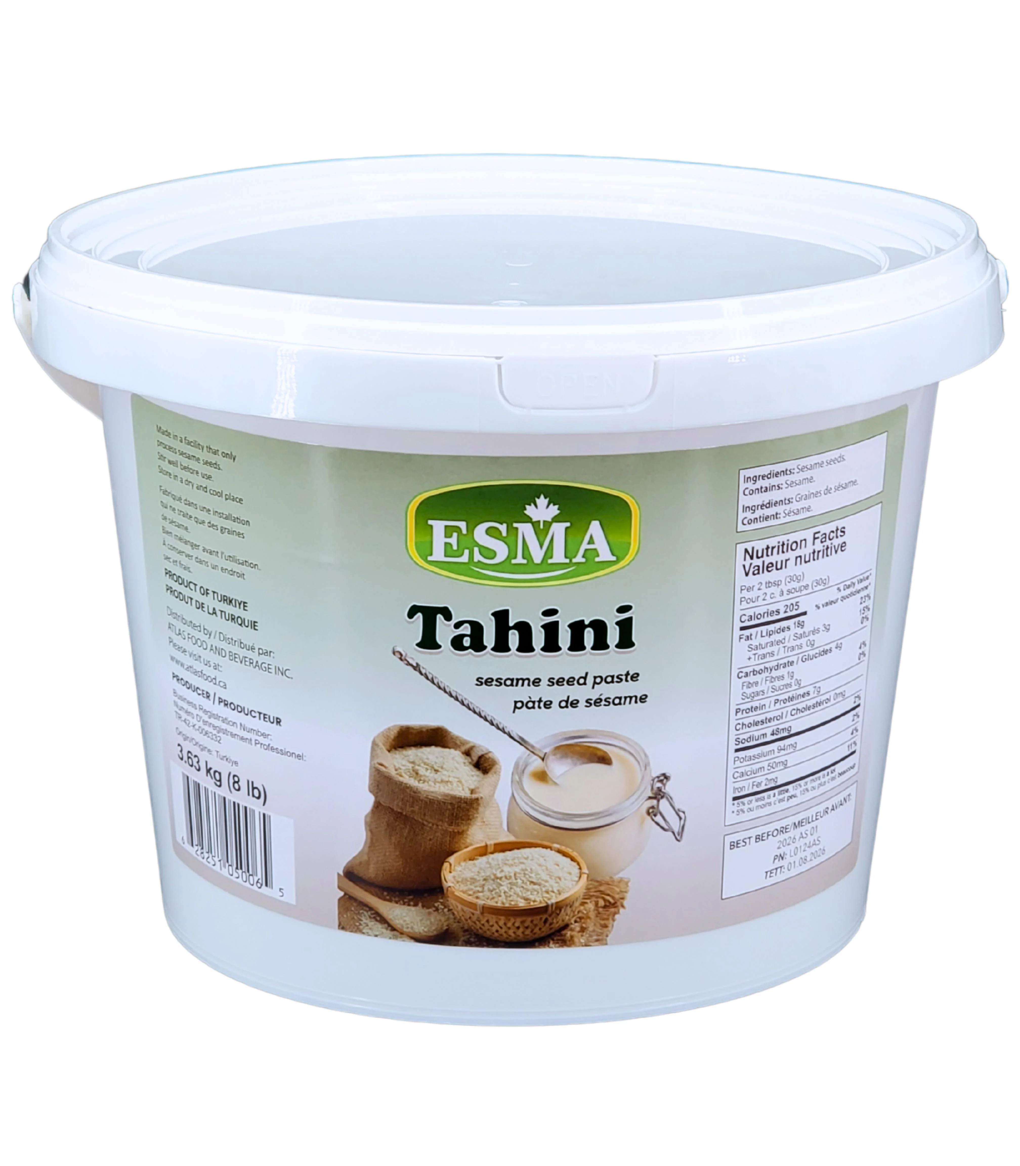 Esma - Tahini - 8lb — Case (2 x 8 LB)