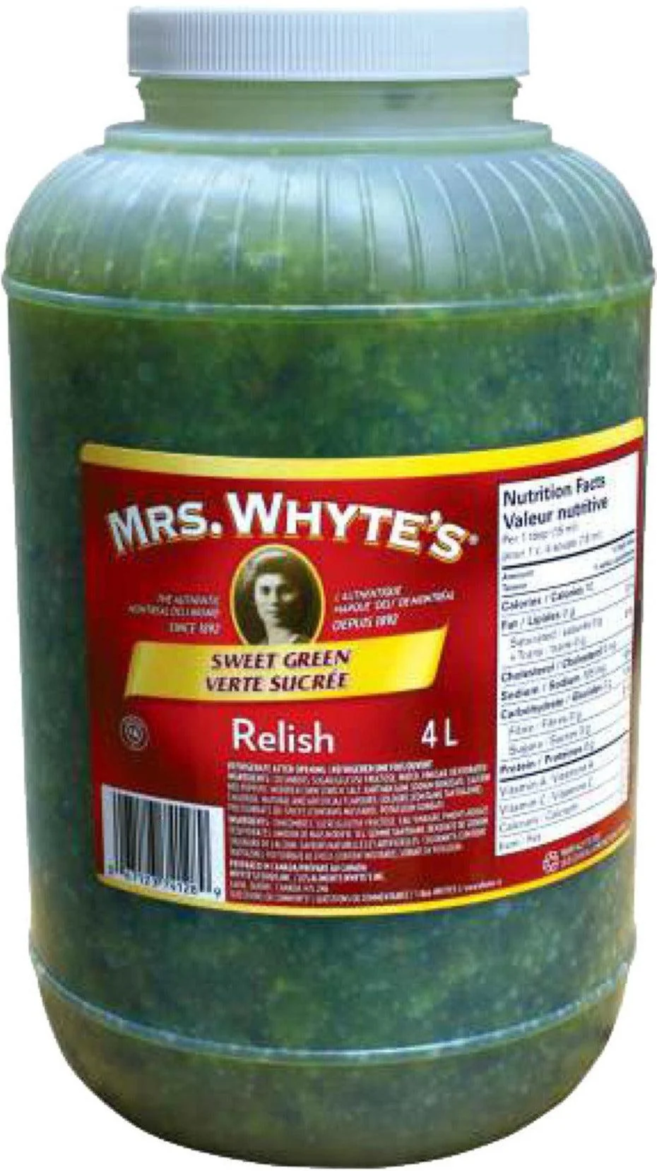 Mrs. Whytes - Sweet Green Relish — Each (4 L)