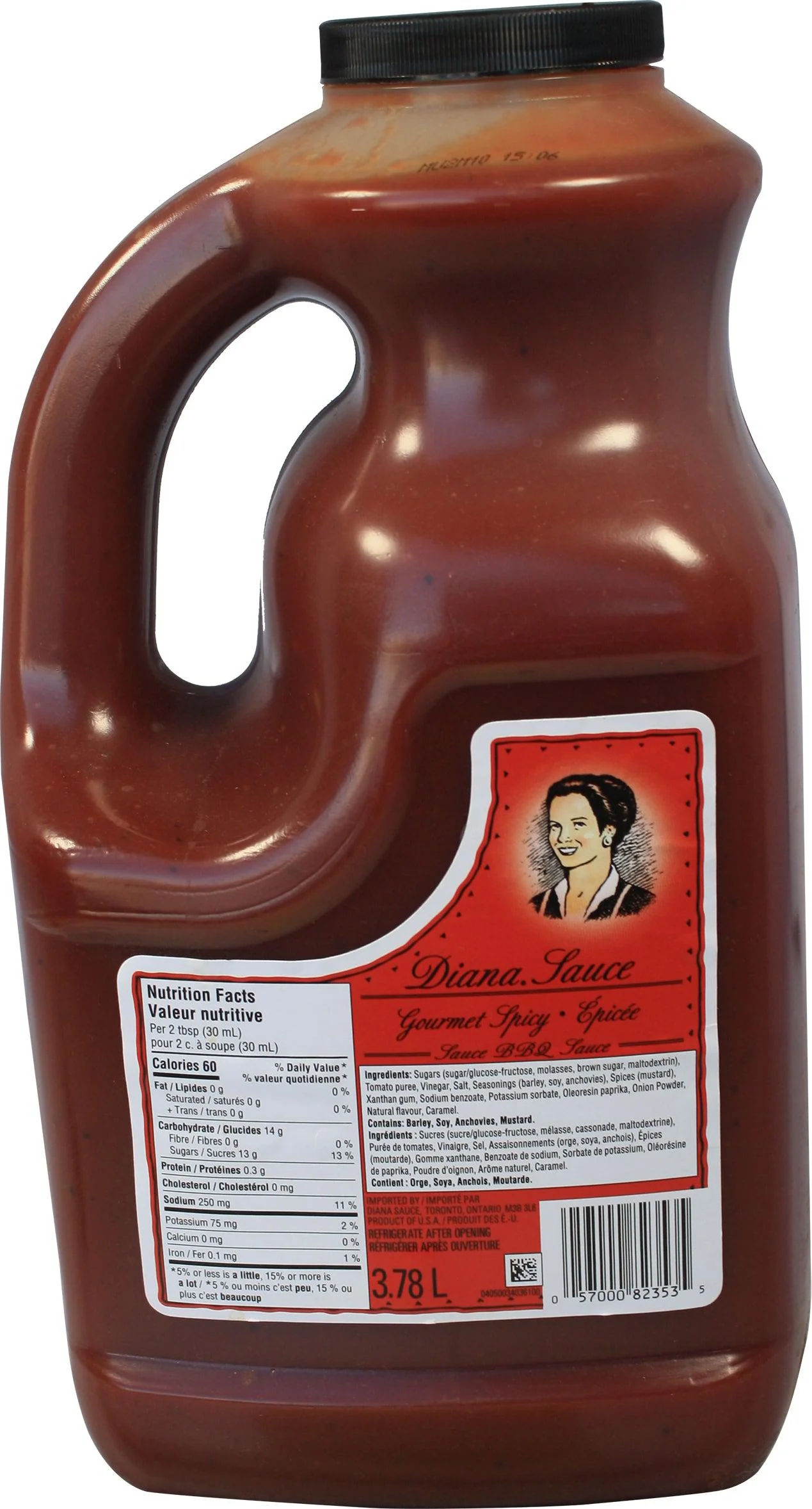 Diana - Spicy BBQ Sauce — Case (2 x 3.78 L)