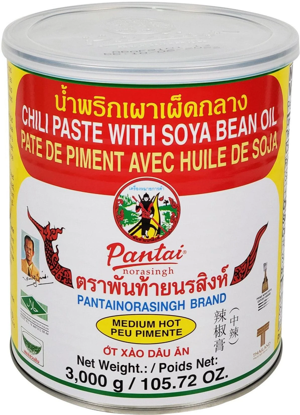Pantai Norasingh - Chilli Paste in Soya Bean Oil — Each (6 LB)
