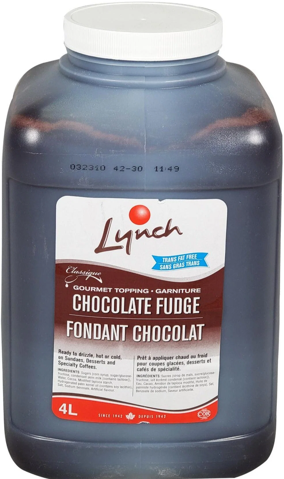 Lynch - Chocolate Fudge Topping — Each (4 L)