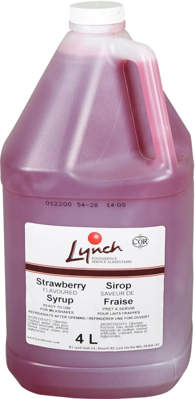 Lynch - Strawberry Flavoured - Syrup — Each (4 L)