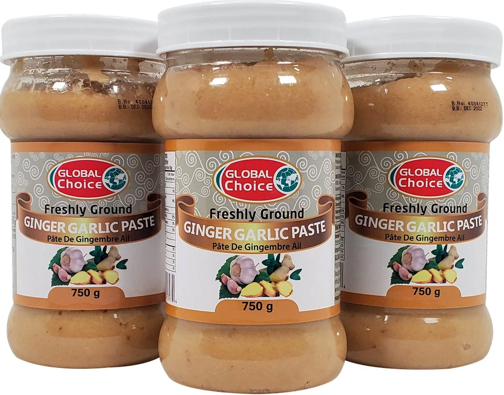 Quality/Global Choice - Minced Ginger & Garlic — Each (750 G)