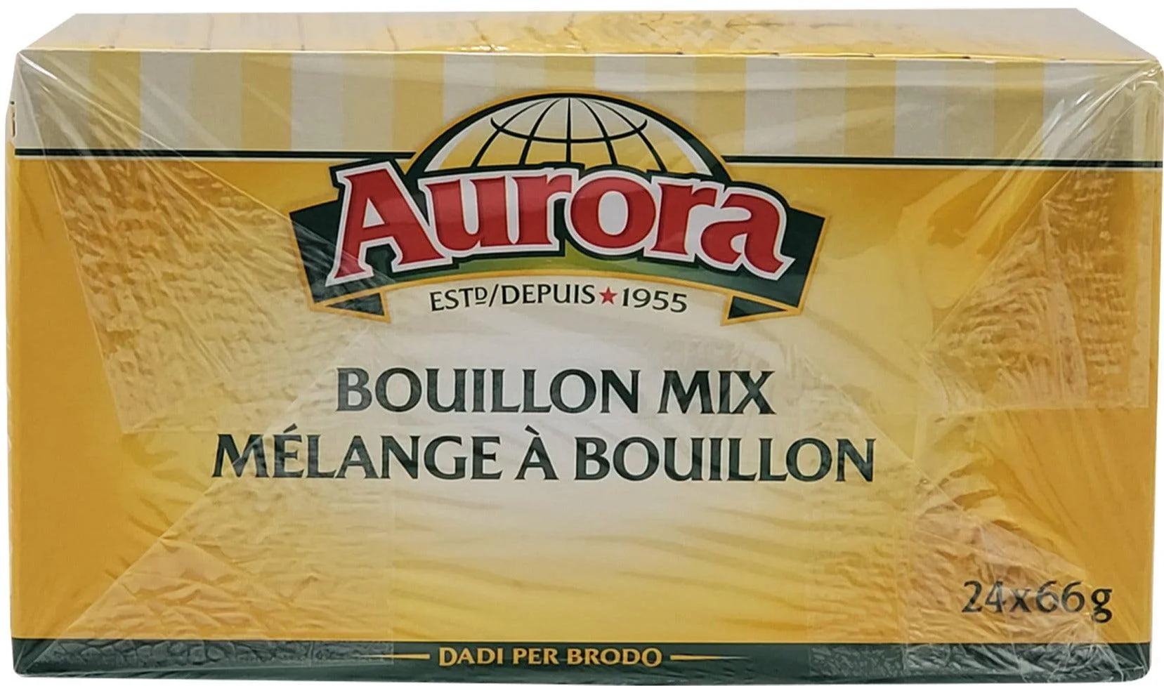 Aurora - Basil & Garlic Bouillon Mix - Cubes — Case (24 x 66 G)