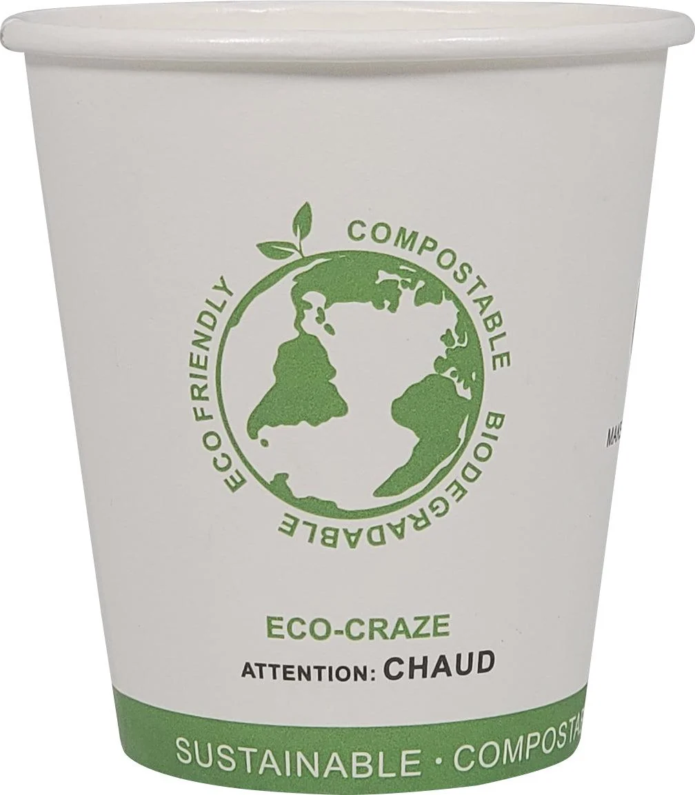 Eco-Craze - 10oz PLA Single Wall Hot Paper Cup — Case (20 x 50 CT)
