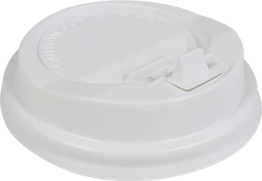 Morning Dew - Lock Back, Dome Sip Lid for 8 oz Tall Hot Paper Cups - White — Case (50 CT)