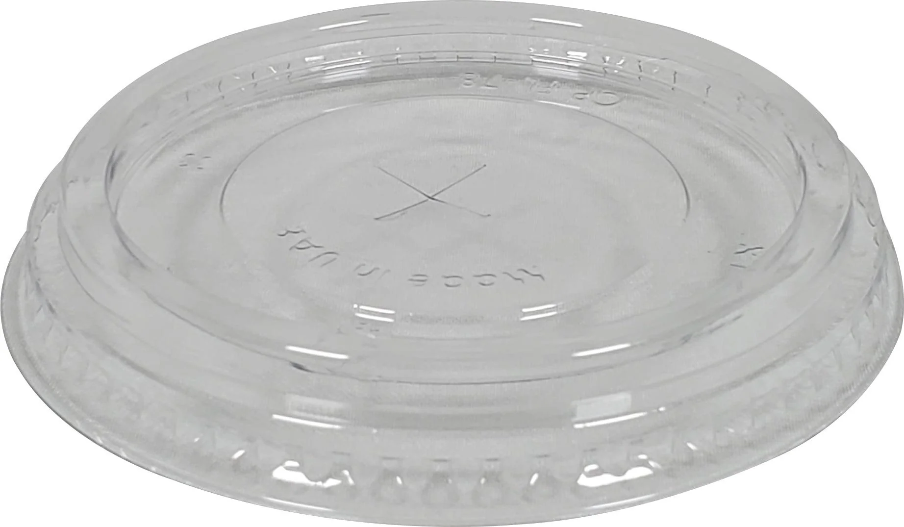 Morning Dew - Clear Flat Lid - 7-8-10oz XFLAT-8 - 78mm — Case (100 CT)
