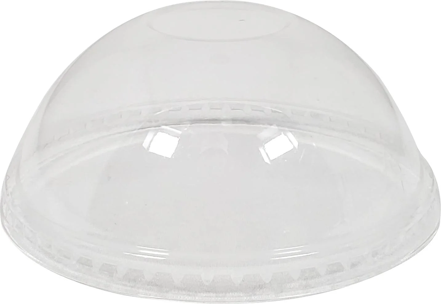Value+ - Dome Lid No Hole For 6/8/10/12oz Dessert Cup (PET) — Case (10 x 50 CT)