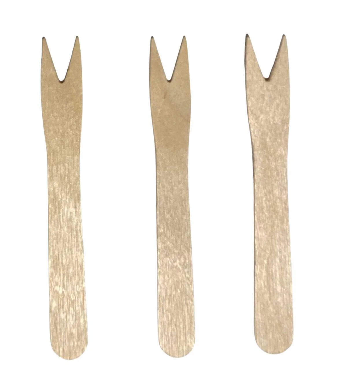 Eco-Craze - Wooden Fruit/Chip Fork - 85mm — Case (10 x 1000 CT)