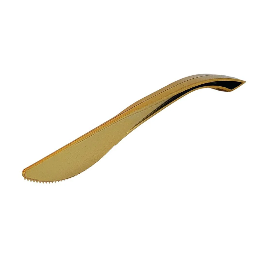 Plastic Knife - Gold - 20.4cm - SK72 — Case (40 CT)