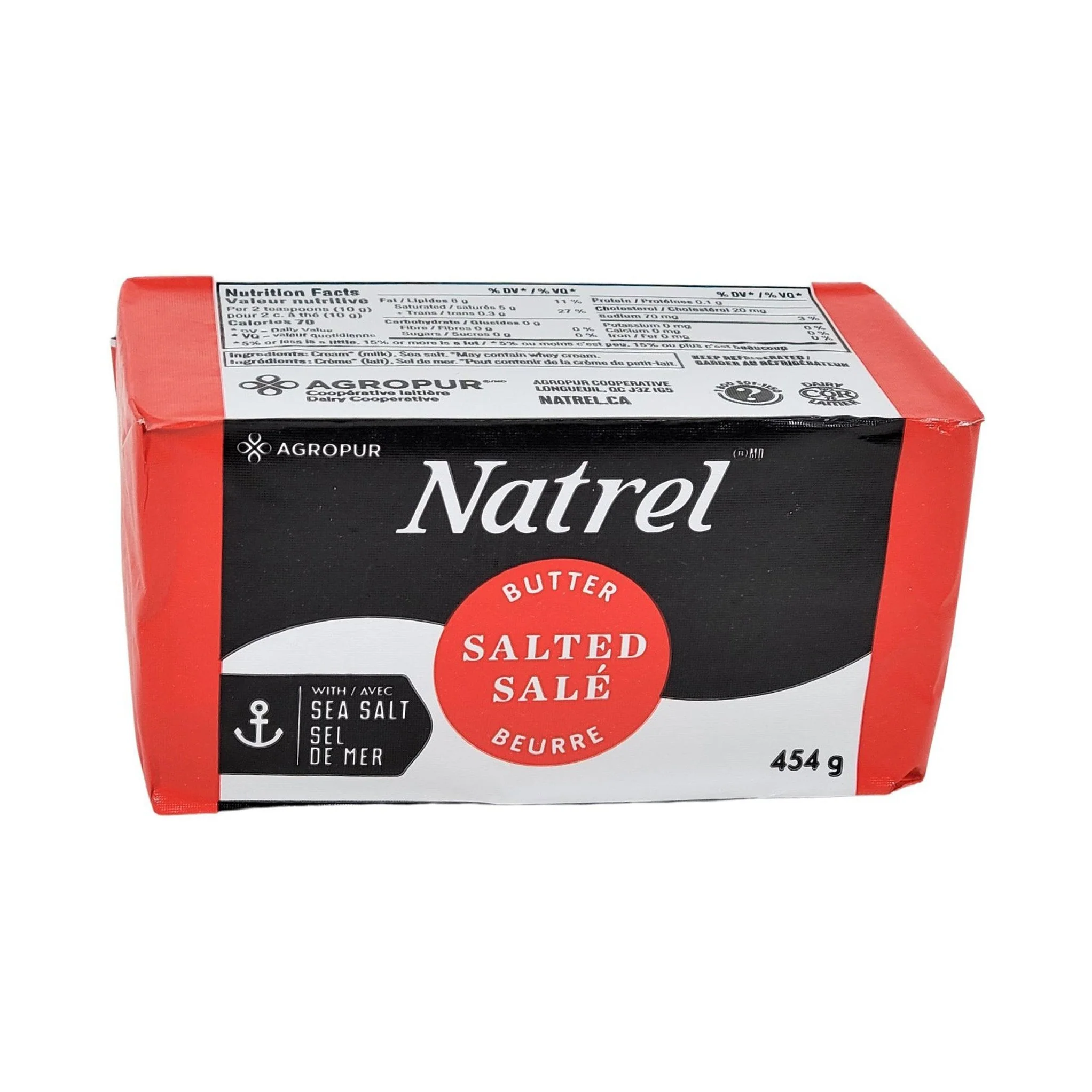 Gay Lea/Great Value - Salted Butter — Case (20 x 454 G)