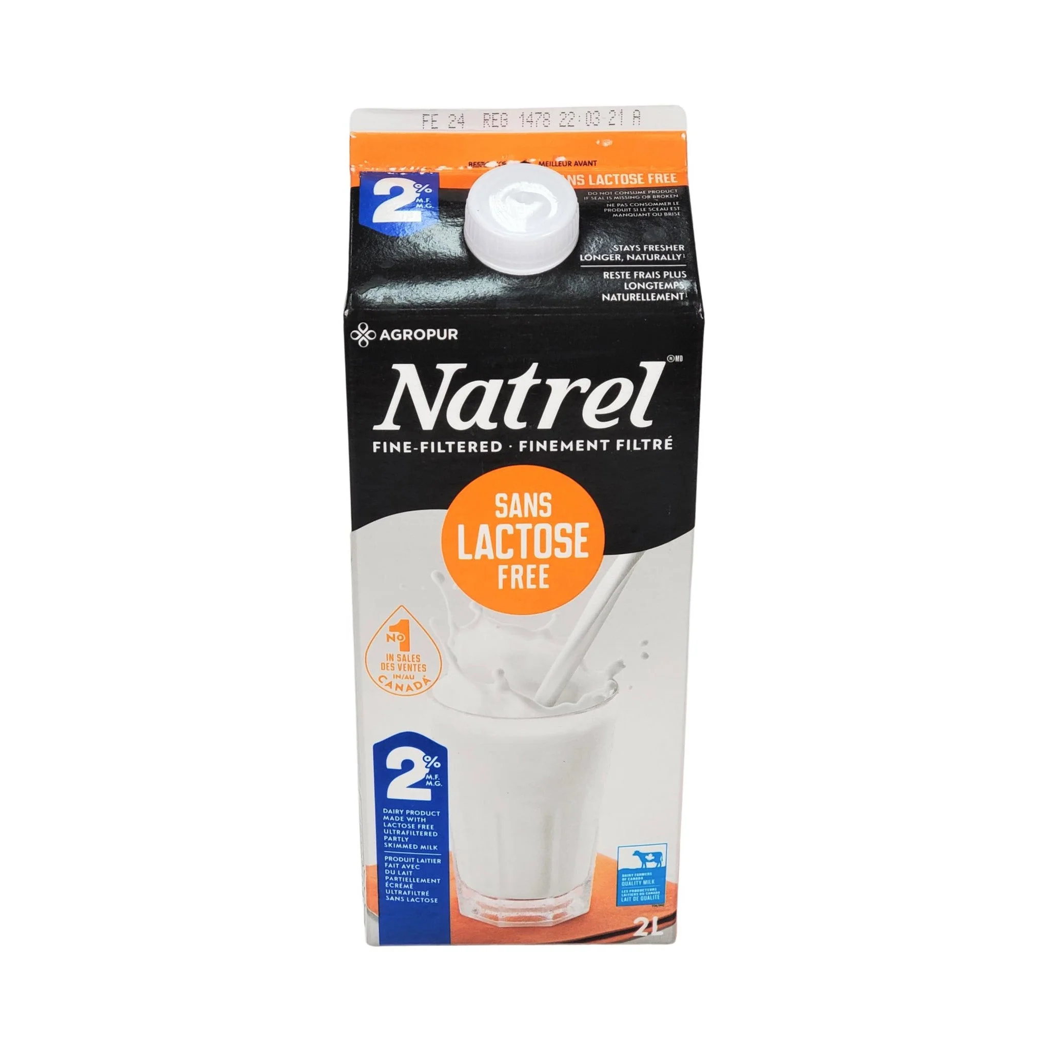 Natrel - Milk - Lactose Free - 2% — Case (9 x 2 L)