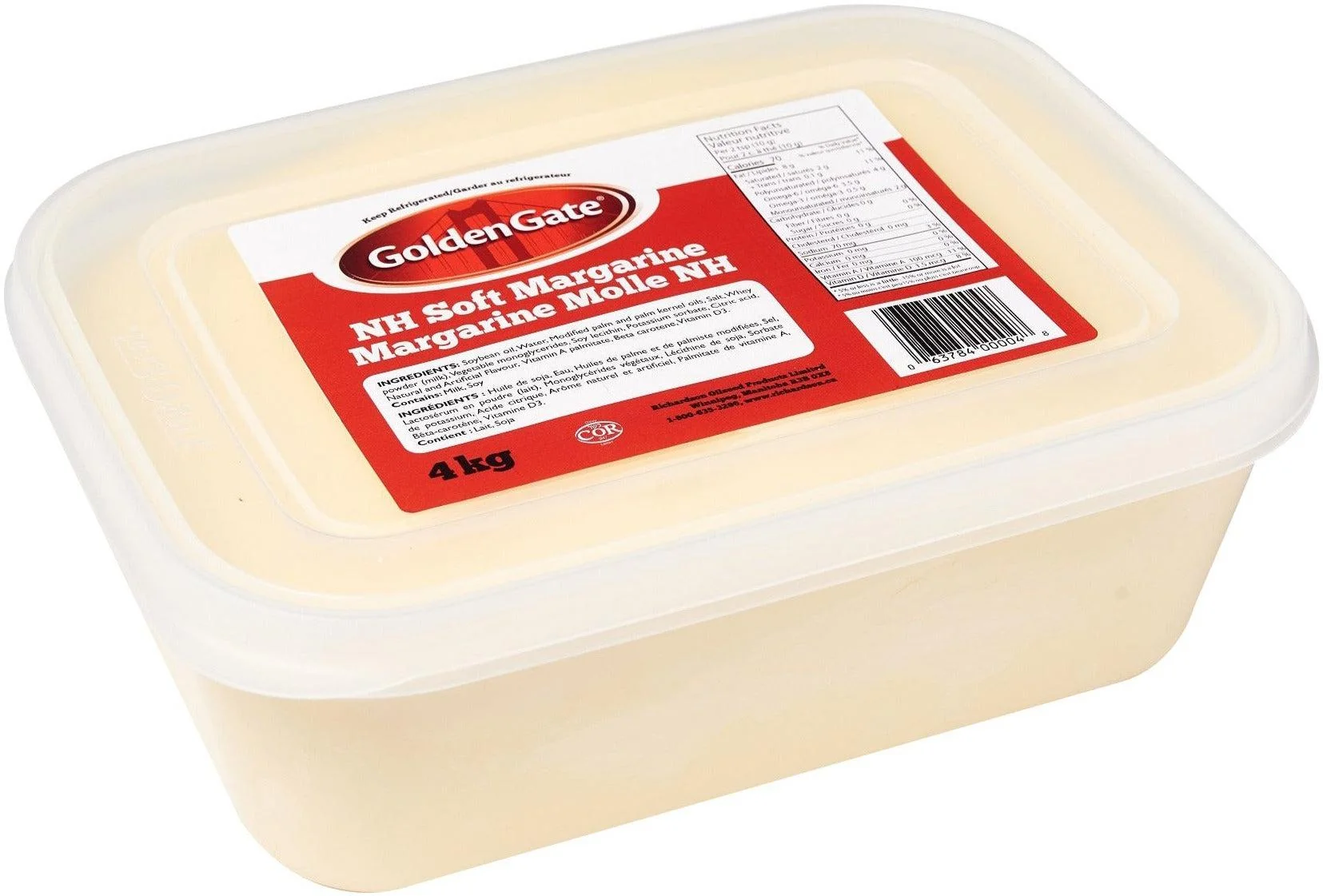 Golden Gate - Soft Regular Margarine — Case (4 x 4 KG)