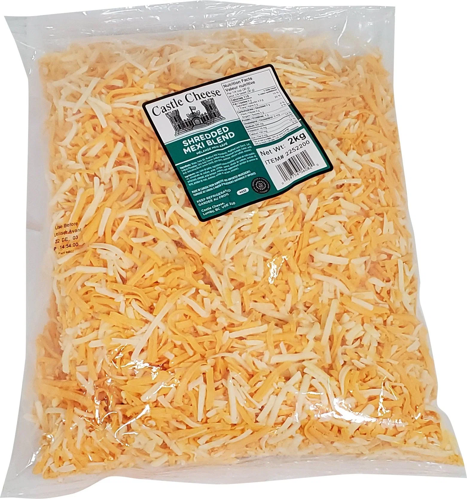Castle Cheese - Shredded Mexi Blend — Case (4 x 2 KG)
