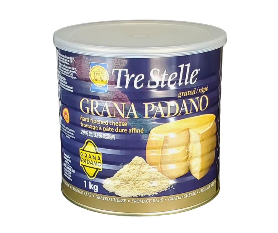 Tre Stelle - Grana Padano Grated Tin — Each (1 KG)