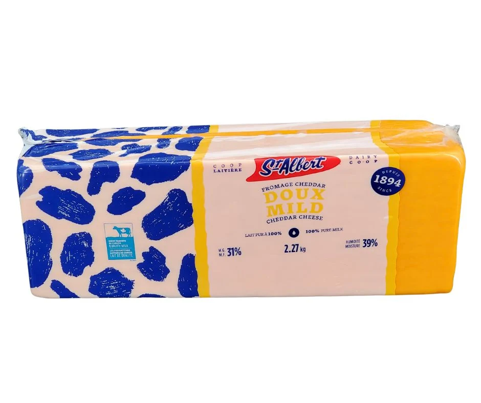 St. Albert - Mild Cheddar - Colour - Cheese — Case (2 x 2.27 KG)