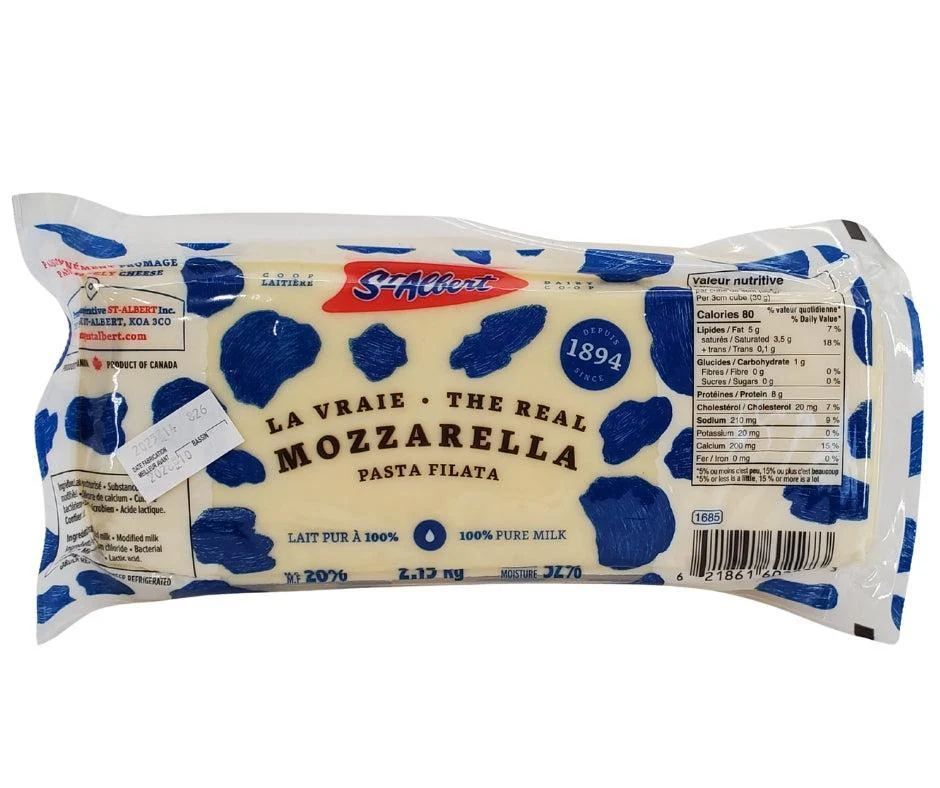 St. Albert - Mozzarella 20% - Cheese — Case (8 x 2.15 KG)