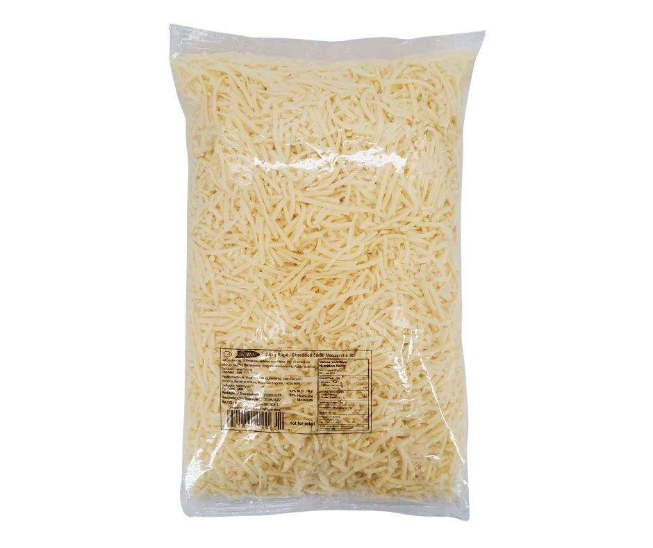 St. Albert - Mozzarella 50/50 3D - Shredded - Cheese — Case (4 x 2.5 KG)